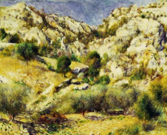 A. Renoir's Mountains near l'Estaque - Pierre-Auguste Renoir