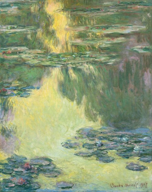 Nymphéas 1907 - Claude Monet - Reproductions de tableaux et peintures haut de gamme