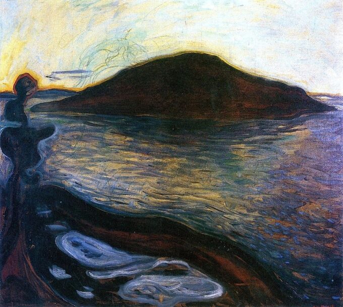 L'île - Edvard Munch - Reproductions de tableaux et peintures haut de gamme