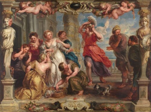 Achille découvert par Ulysse parmi les filles de Lycomède - Peter Paul Rubens - Reproductions de tableaux et peintures haut de gamme