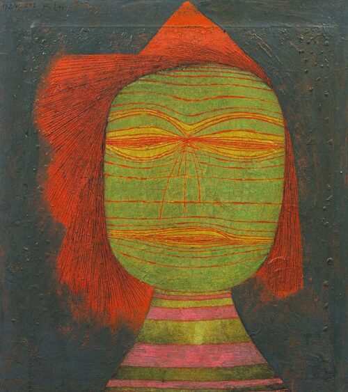 Masque d'acteur - Paul Klee - Reproductions de tableaux et peintures haut de gamme