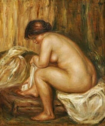 Après le bain, vers 1900 - Pierre-Auguste Renoir - Reproductions de tableaux et peintures haut de gamme