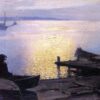 Along the Mystic River - Edward Henry Potthast - Reproductions de tableaux et peintures haut de gamme