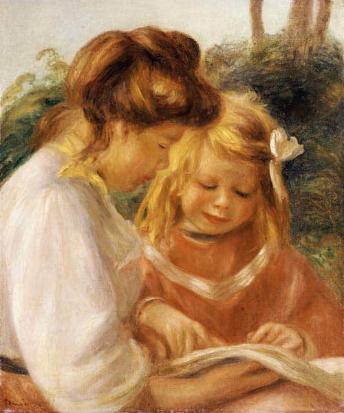 The Alphabet, Jean and Gabrielle - Pierre-Auguste Renoir