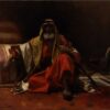 Un cheik arabe - Léon Bonnat - Reproductions de tableaux et peintures haut de gamme