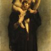 Une paysanne égyptienne et son enfant - Léon Bonnat - Reproductions de tableaux et peintures haut de gamme