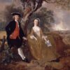 Un couple inconnu dans un paysage - Thomas Gainsborough - Reproductions de tableaux et peintures haut de gamme