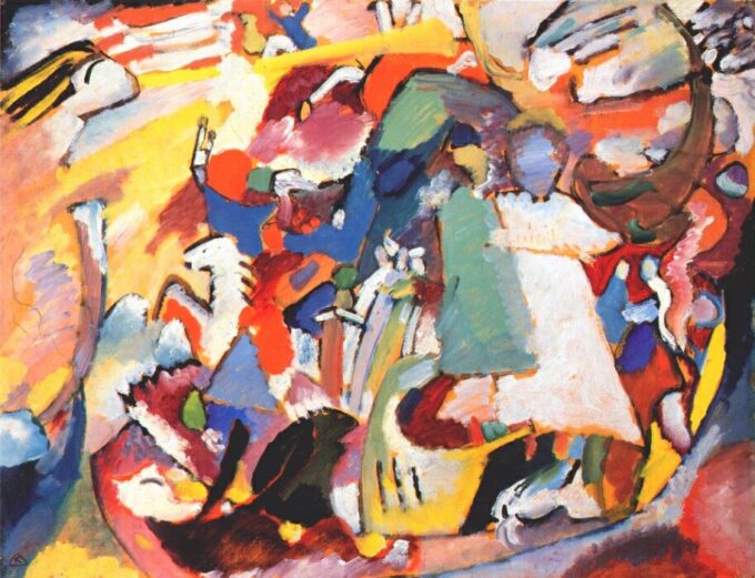 Ange du Jugement dernier 1911 - Vassily Kandinsky - Reproductions de tableaux et peintures haut de gamme