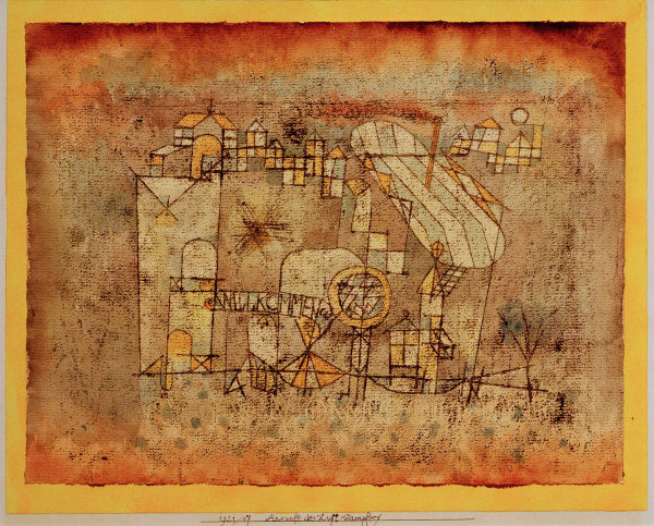 Arrival of the Airship - Paul Klee