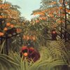 Singes dans l'orangeraie - Henri Rousseau - Reproductions de tableaux et peintures haut de gamme