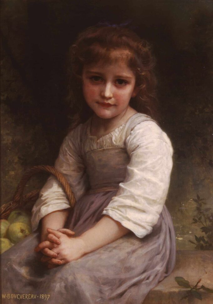 Pommes - William Bouguereau - Reproductions de tableaux et peintures haut de gamme