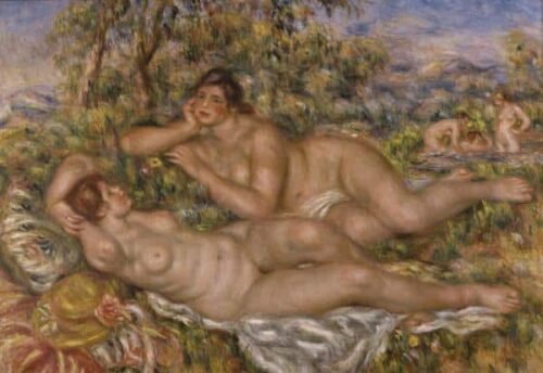 Badende 1918 - Pierre-Auguste Renoir - Reproductions de tableaux et peintures haut de gamme