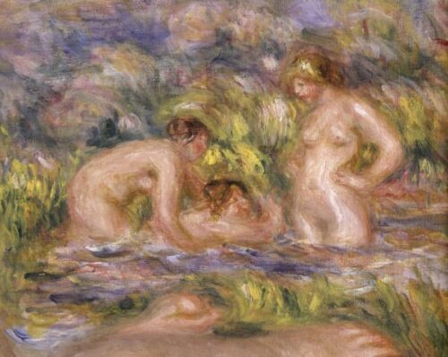 Baigneurs 1918 Détail - Pierre-Auguste Renoir - Reproductions de tableaux et peintures haut de gamme