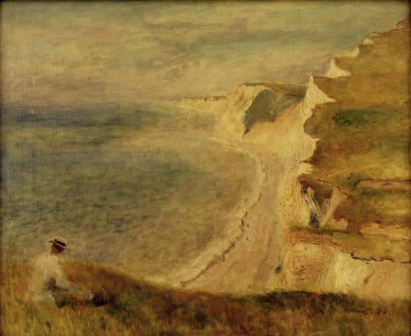 Cliff near Pourville - Pierre-Auguste Renoir