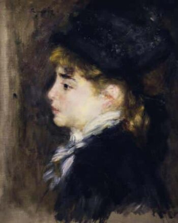 Portrait de femme (Margot) - Pierre-Auguste Renoir - Reproductions de tableaux et peintures haut de gamme