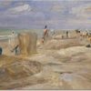 Plage à Noordwijk - Max Liebermann - Reproductions de tableaux et peintures haut de gamme