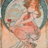 Quatre arts : la peinture - Mucha - Reproductions de tableaux et peintures haut de gamme