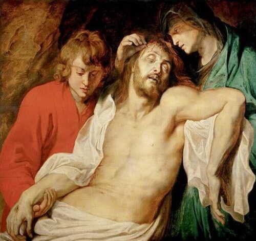 Lamentation du Christ par la Vierge et Saint Jean - Peter Paul Rubens - Reproductions de tableaux et peintures haut de gamme