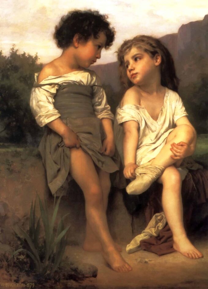 By the Stream - William Bouguereau