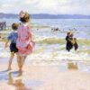 At the Seashore - Edward Henry Potthast - Reproductions de tableaux et peintures haut de gamme