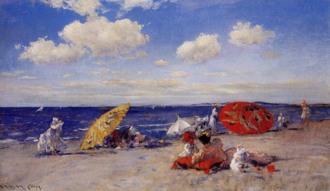 En la orilla del mar - William Merritt Chase