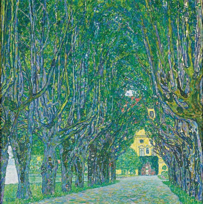 Avenue dans le parc de Schloss Kammer - Gustav Klimt - Reproductions de tableaux et peintures haut de gamme