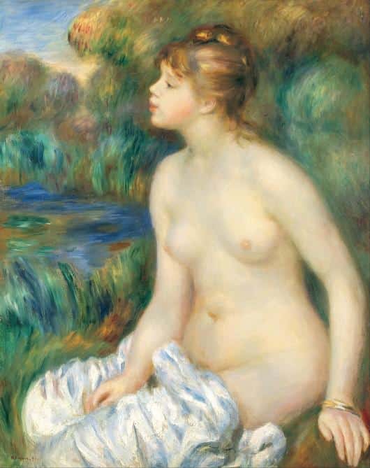 Bather by Pierre-Auguste Renoir