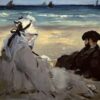 Sur la plage - Edouard Manet - Reproductions de tableaux et peintures haut de gamme