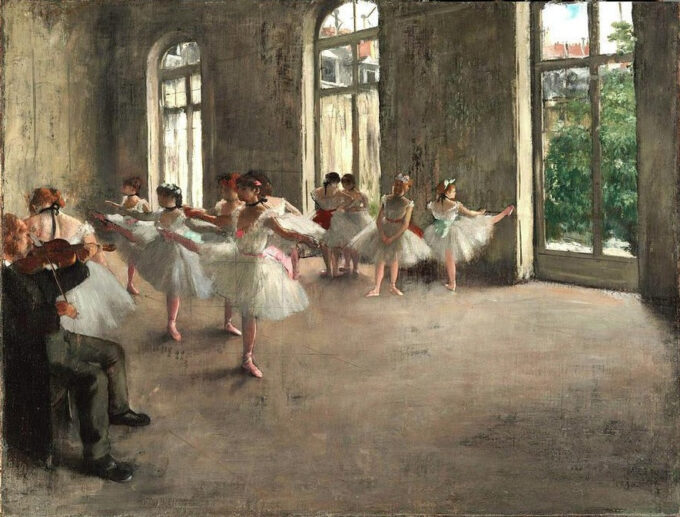 Rehearsal of the ballet - Edgar Degas