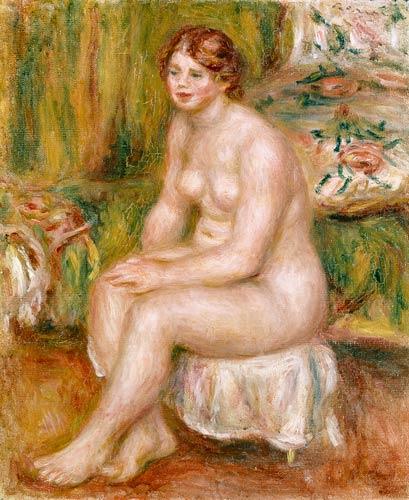 A Bather - Pierre-Auguste Renoir