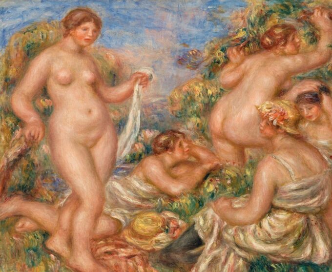 Composition, five bathers - Pierre-Auguste Renoir