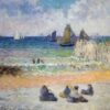 La plage à Dieppe - Paul Gauguin - Reproductions de tableaux et peintures haut de gamme