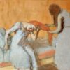 Se peigner les cheveux - Edgar Degas - Reproductions de tableaux et peintures haut de gamme