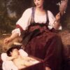 Berceuse - William Bouguereau - Reproductions de tableaux et peintures haut de gamme