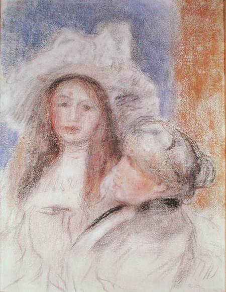 Berthe Morisot and her daughter Julie Manet - Pierre-Auguste Renoir