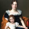 Portrait de la Comtesse Vilain XIIII et de sa fille - Jacques-Louis David - Reproductions de tableaux et peintures haut de gamme