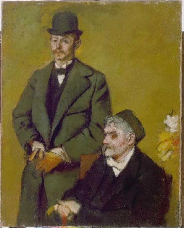 Portrait of Mr. Henri and Alexis Rouart - Edgar Degas