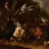 Oiseaux dans un parc - Melchior d'Hondecoeter - Reproductions de tableaux et peintures haut de gamme