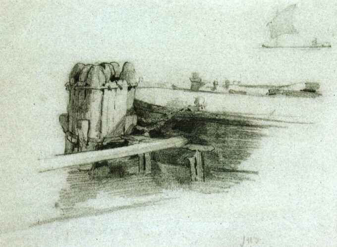 Barca en el muelle - John Henry Twachtman