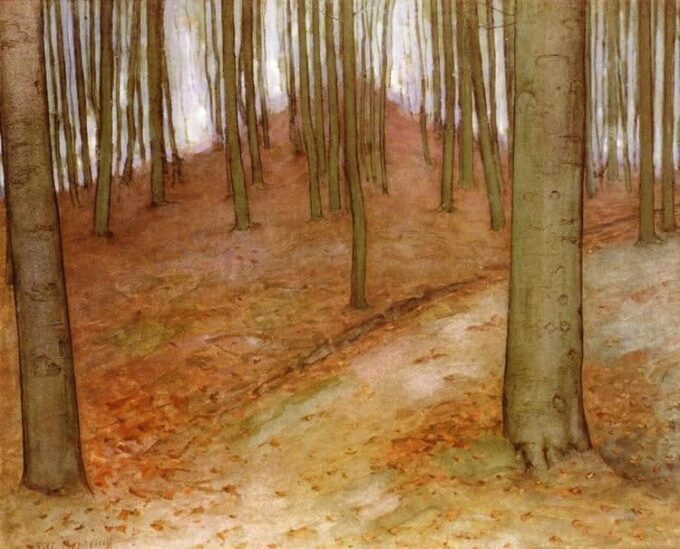 Woods with Beeches - Mondrian