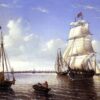 Le port de Boston - William Bradford - Reproductions de tableaux et peintures haut de gamme