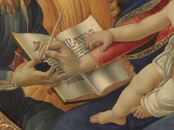 Madonna Magnificat Detail - Sandro Botticelli Oil Painting Reproduction