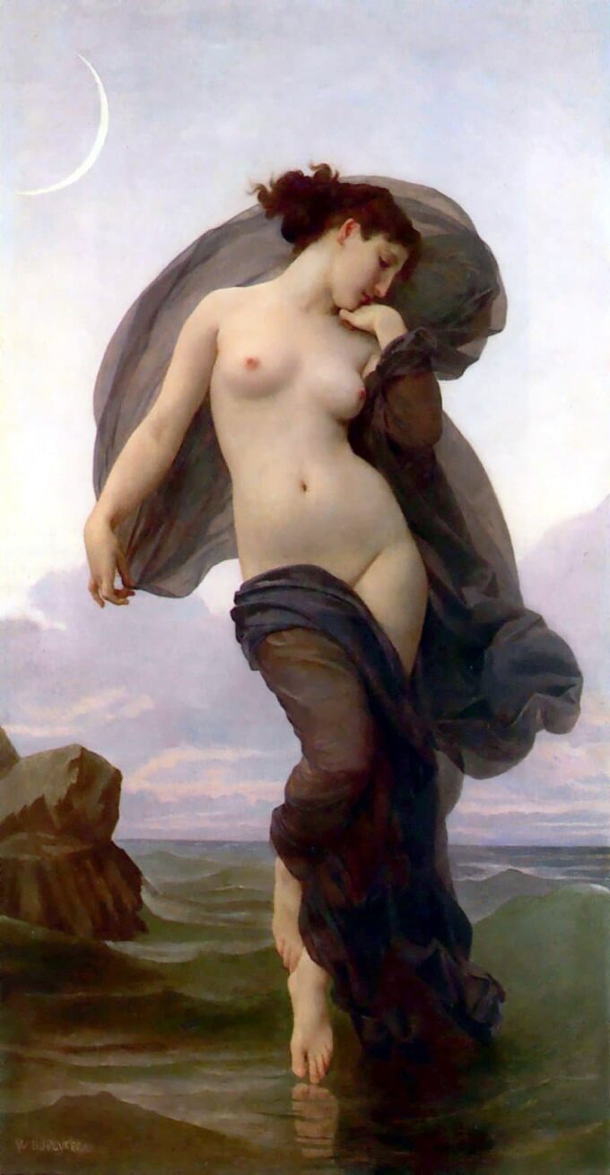 Twilight Mood, Twilight or Evening - William Bouguereau