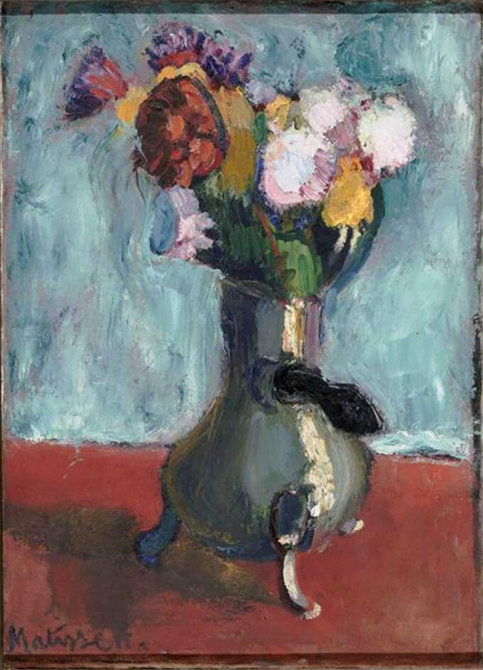 Bouquet of Flowers in a Chocolate Pot - Matisse