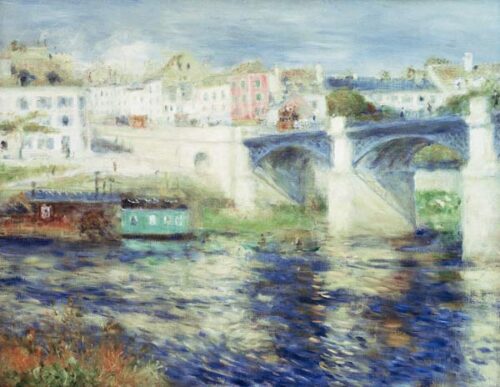 Pont de Chatou 1875 - Pierre-Auguste Renoir - Reproductions de tableaux et peintures haut de gamme