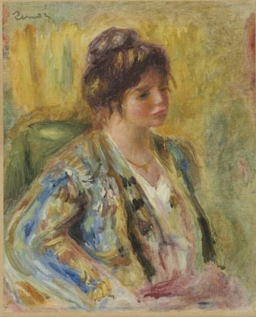 Buste de femme en costume oriental - Pierre-Auguste Renoir - Reproductions de tableaux et peintures haut de gamme