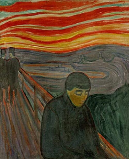 Désespoir de Edvard Munch - Reproductions de tableaux et peintures haut de gamme