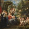 Repos sur la fuite en Égypte, avec les saints - Peter Paul Rubens - Reproductions de tableaux et peintures haut de gamme