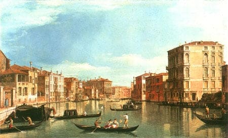 The Grand Canal between Palazzo Bembo and Palazzo Vendramin - Canal Giovanni Antonio