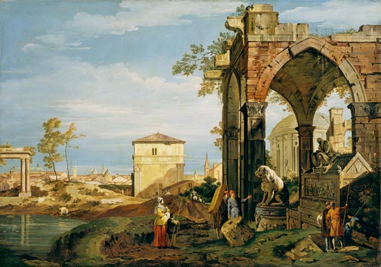 Capriccio with Motifs of Padua - Giovanni Antonio Canal